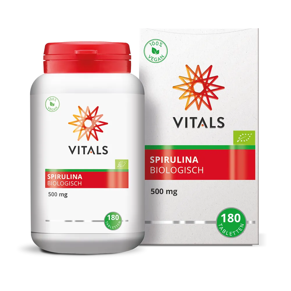 Vitals Spirulina 500 mg bio (180 tabletten)