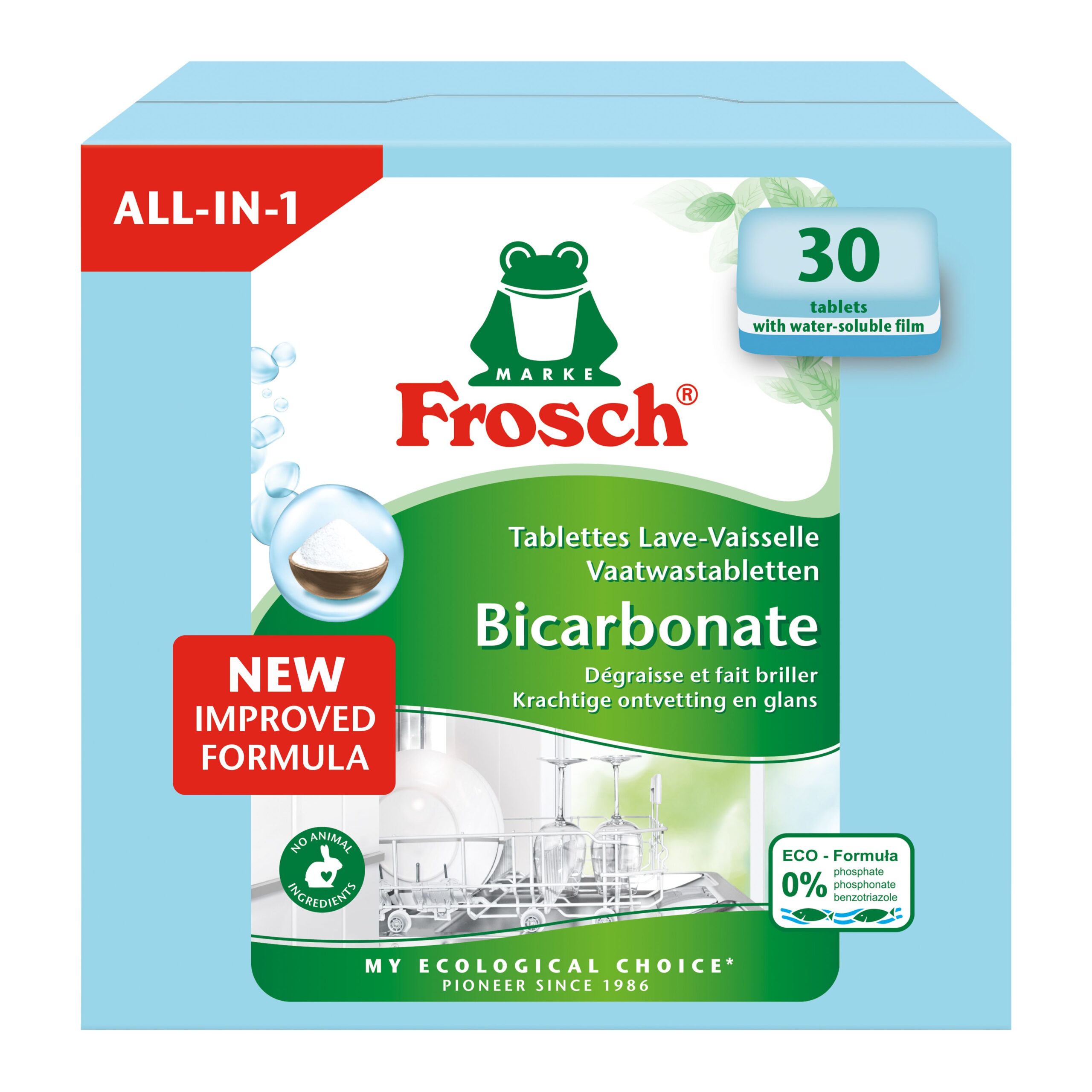 Frosch Vaatwastabletten All In 1 (30 stuks)