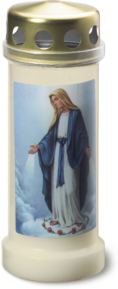 Bolsius Graflicht Nr6+Deksel Maria Wit (1 stuk)