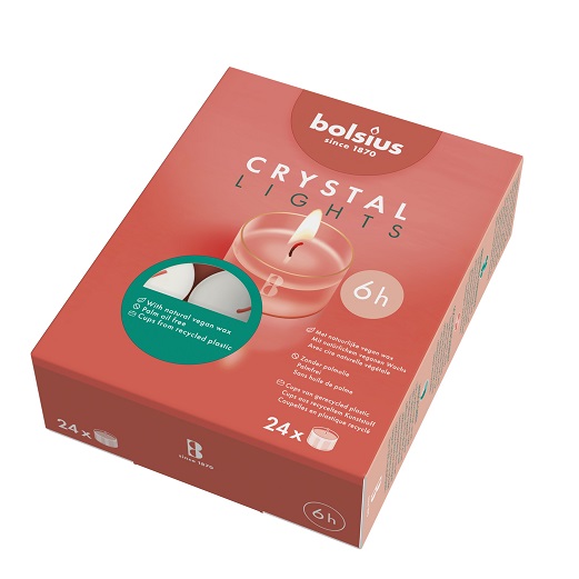 Bolsius Crystal Lights 6 uur (24 stuks)