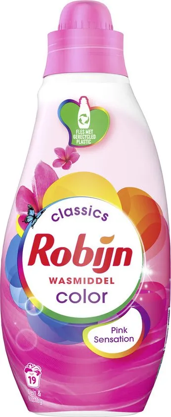 Robijn Wasmiddel Pink Sensation Kleur (665 ml)