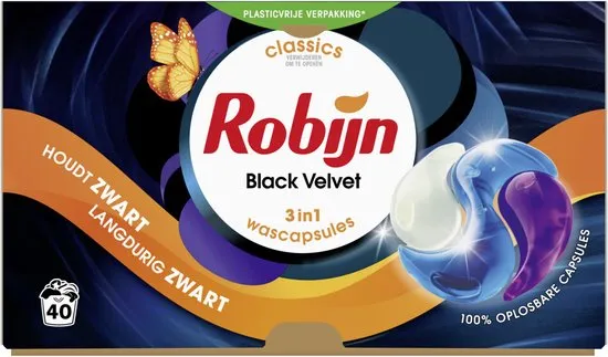 Robijn Wascapsules Black Velvet (40 stuks)