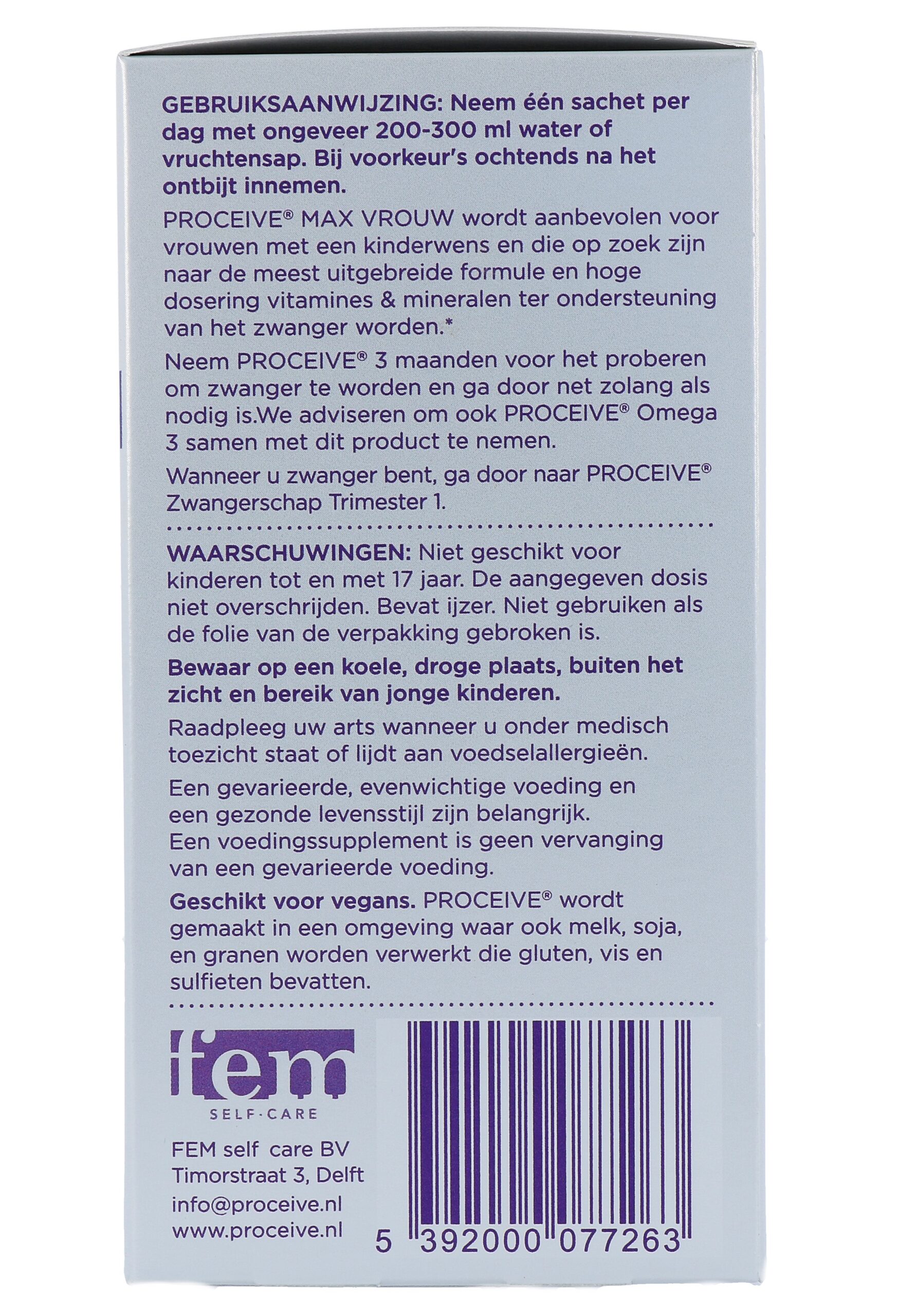 Proceive Kinderwens Max Vrouw (30 stuks) - image 2