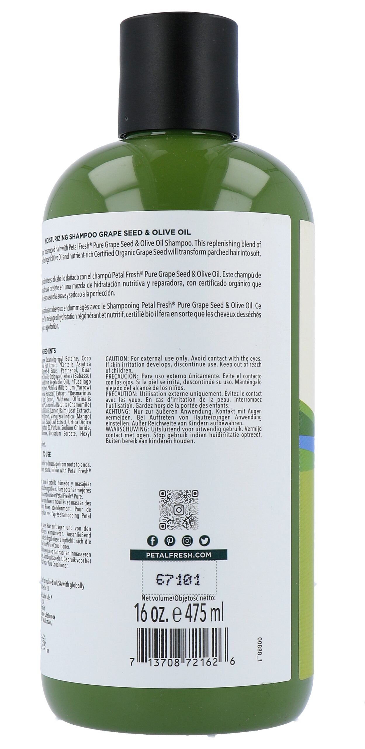 Petal Fresh Shampoo Grape & Olive (475 ml) - image 3