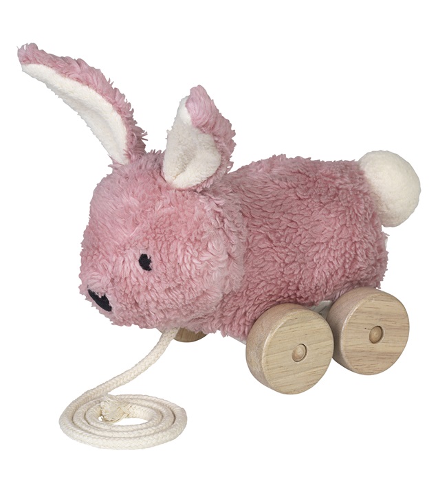 Franck & Fischer Trekspeelgoed Konijn Donker Roze (1 stuk)