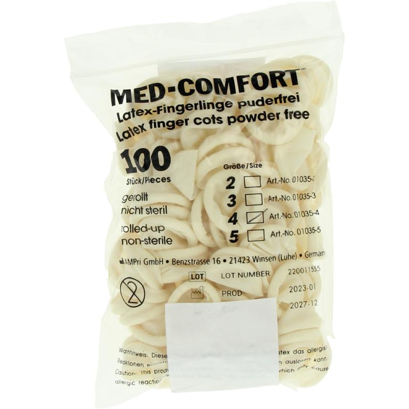 Medeco Vingerling Latex Maat L (100 stuks)