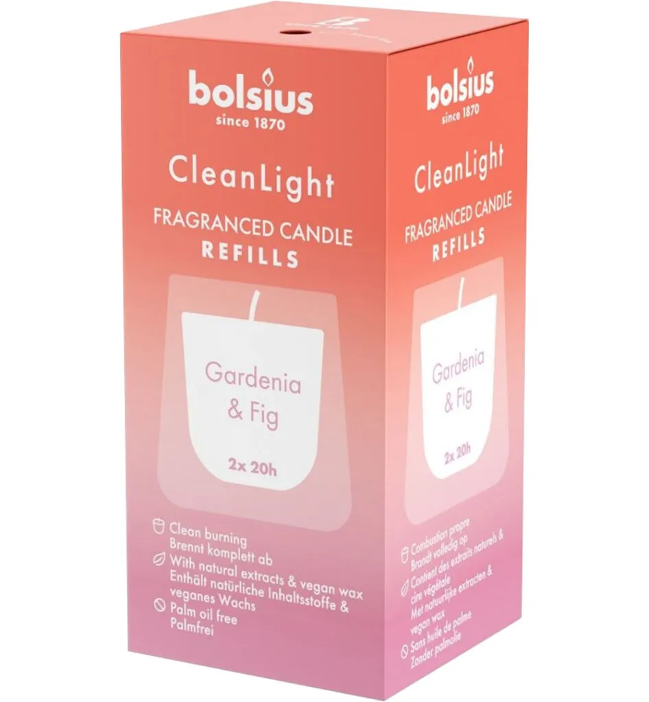 Bolsius Clean Light navulling Cypress / Amber (1 stuk)