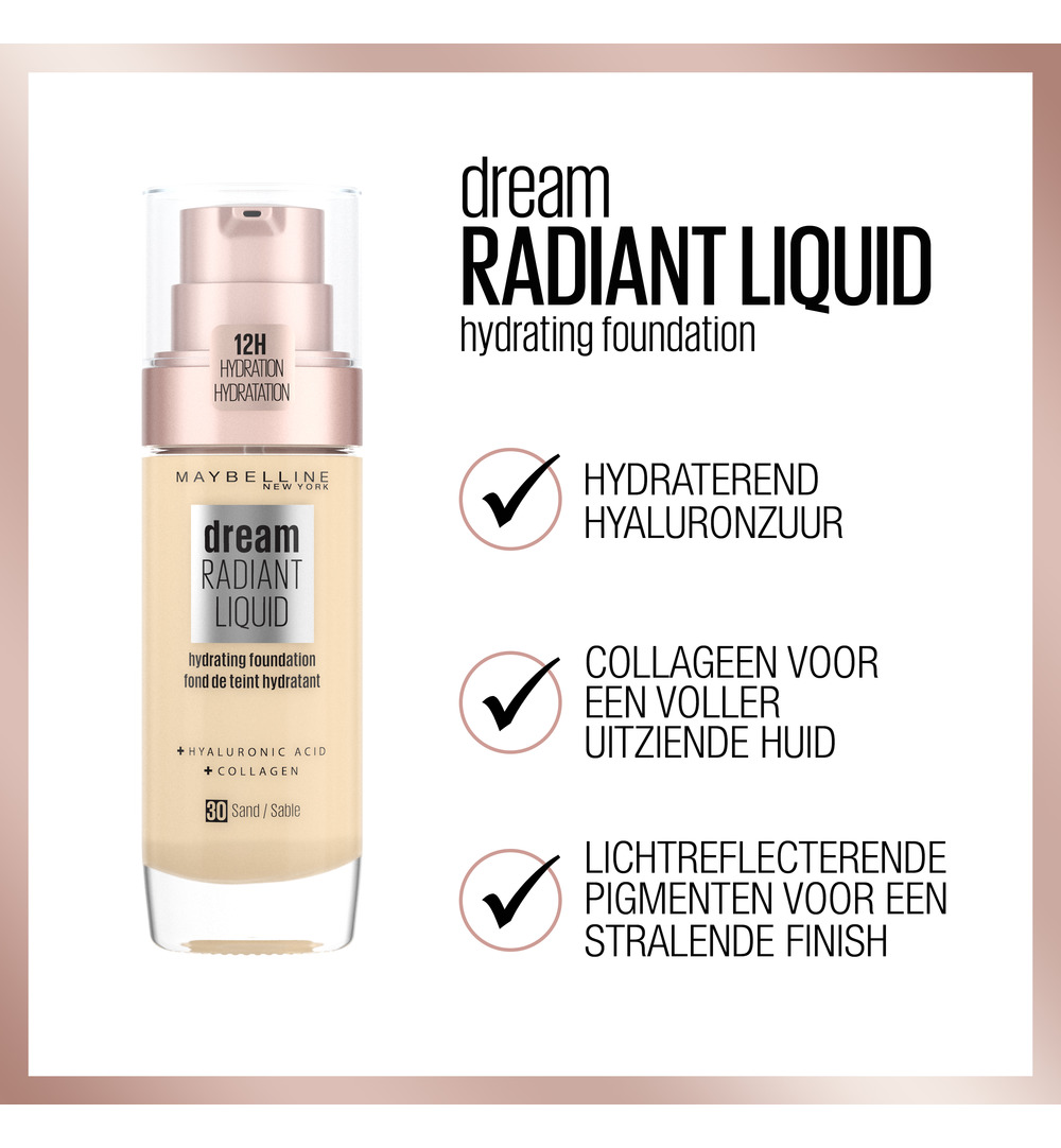 Maybelline New York Dream satin liquid pure beige 040 (1 stuk) - image 2