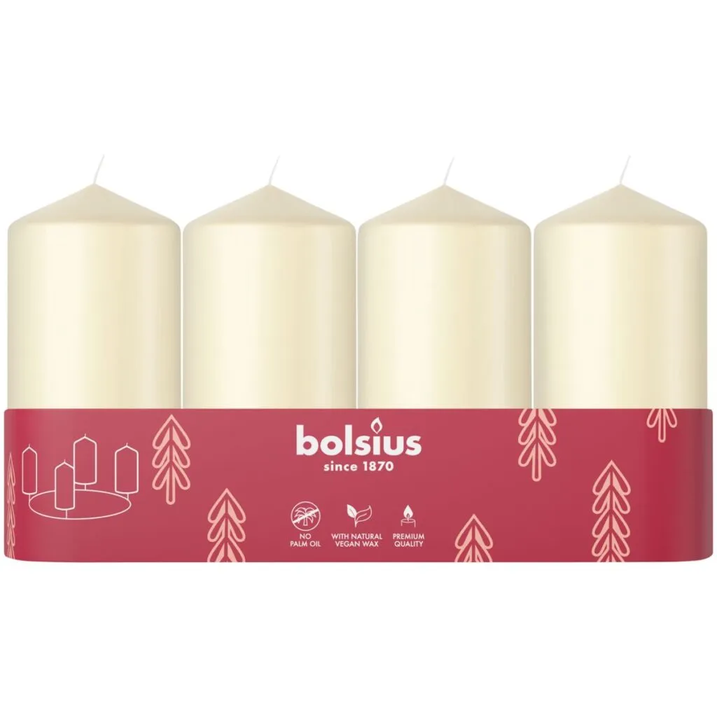 Bolsius Stompkaars 100/48 Tray 4 Soft Pearl (1 stuk)