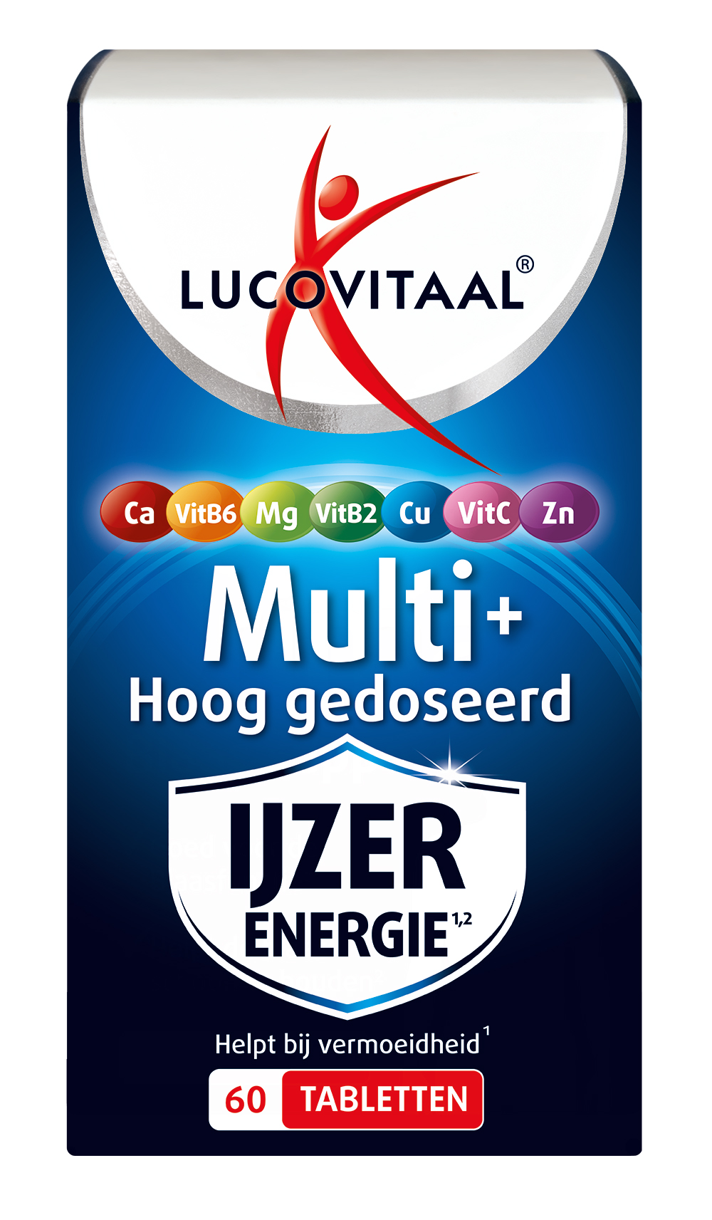 Lucovitaal Multi+ IJzer Energie Hoog gedoceerd (60 tabletten)
