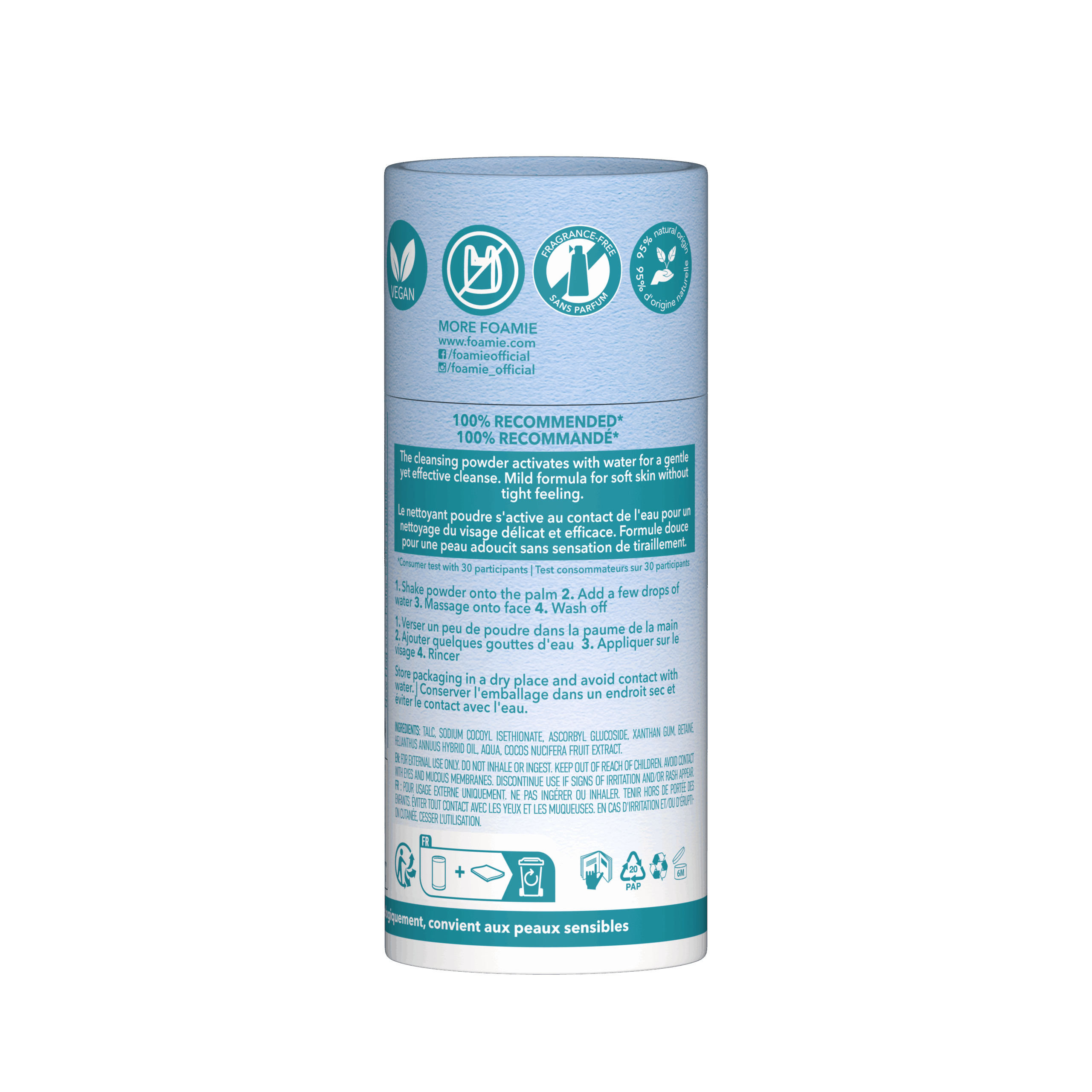 Foamie Magic Cleanse Powder To Milk Face Wash (40 gr)