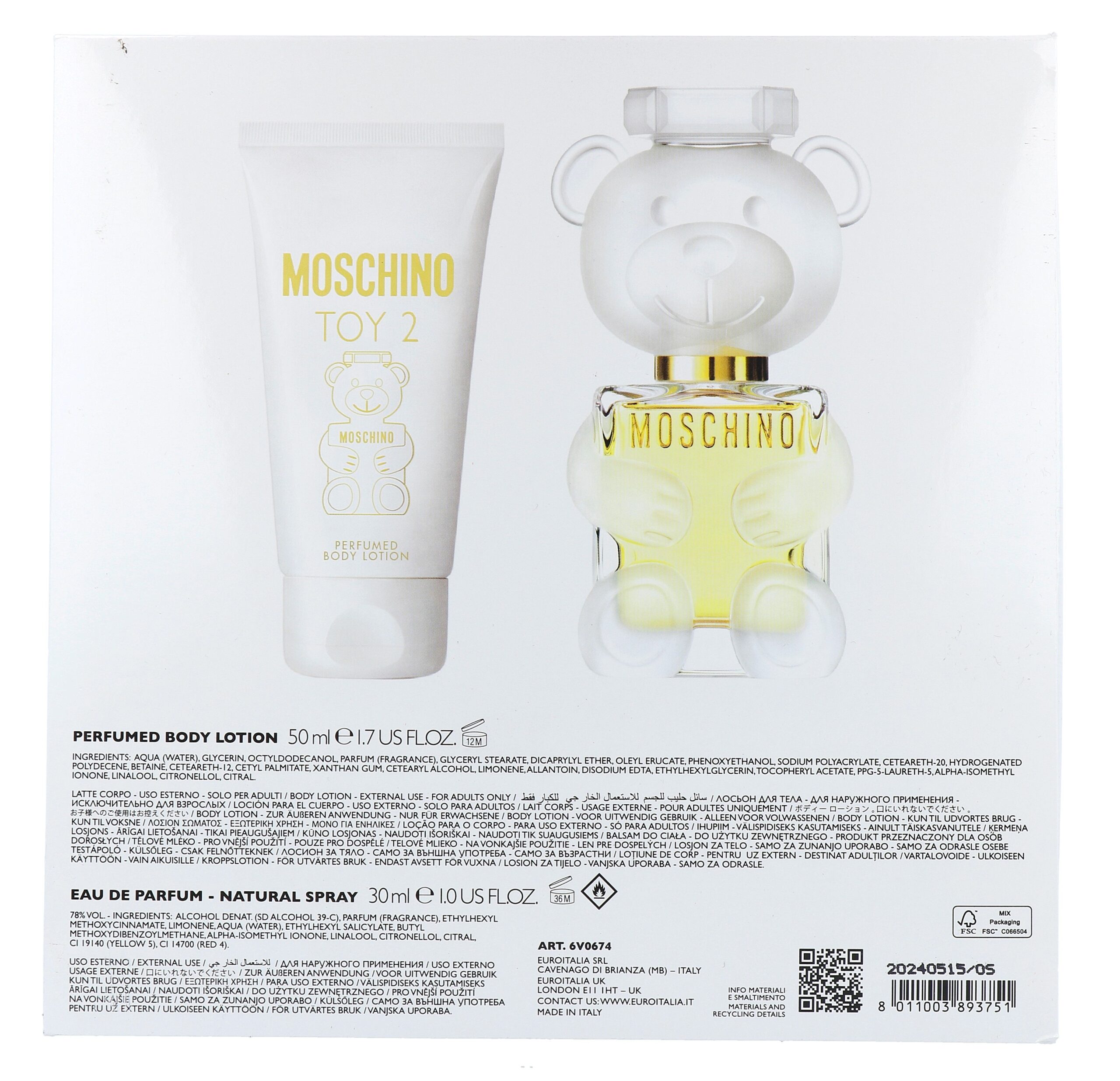 Moschino Toy 2 Giftset Bodylotion 50ml & Eau de Parfum 30ml (1 stuk) - image 2