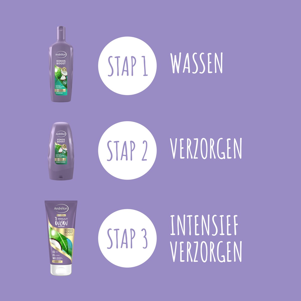 6x Andrelon Special Conditioner Kokos Boost (250 ml)