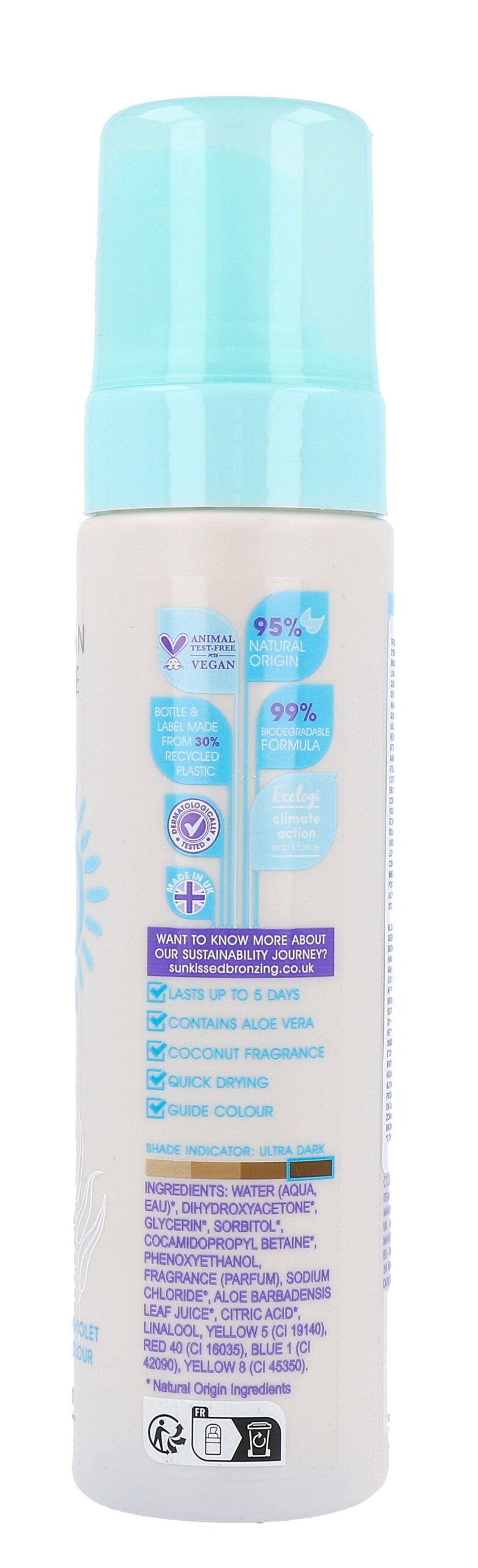 Sunkissed Self Tan Mousse Ultra Dark (200 ml) - image 2