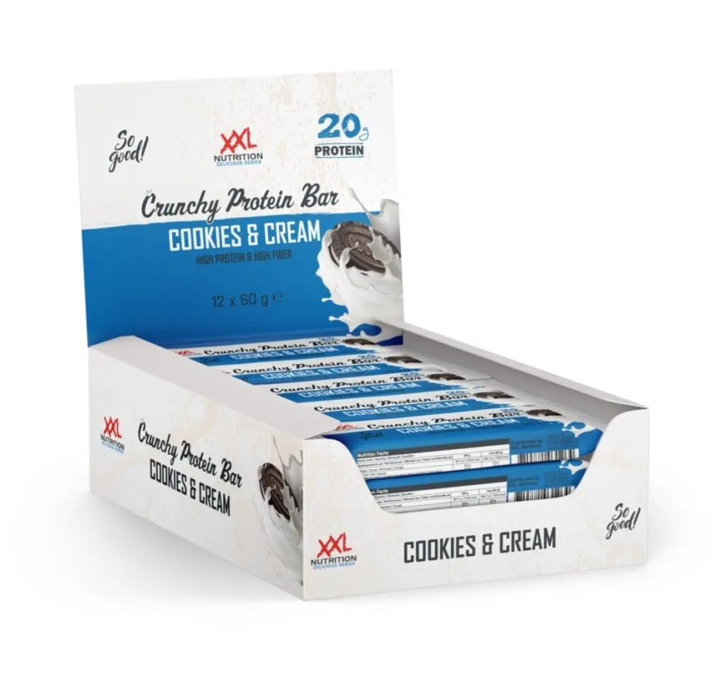 XXL Nutrition Crunchy Protein Bar Cookies & Cream (60 gr)